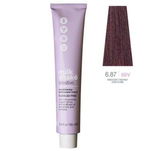 Milk Shake, Creative, SLS/SLES-Free, Permanent Vopsea de păr, 6.876BV Iridescent Chestnut Dark Blond, 100 ml