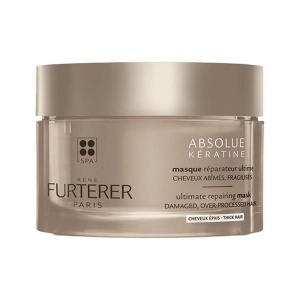 Rene Furterer, Absolue Keratine, Plant-Based, Hair Treatment Cream Mask, Repairs, 200 ml