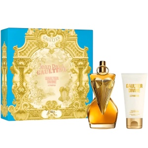Set Jean Paul Gaultier: Divine Le Parfum Intense, Apă de parfum, For Women, 100 ml + Divine Le Parfum Intense, Daily, Body Lotion, Body, 75 ml