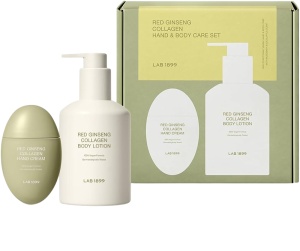 Set Lab 1899: Red Ginseng, Collagen, Moisturising, Body Lotion, 250 ml + Red Ginseng, Collagen, Improves skin elasticity, Hand Cream, 50 ml