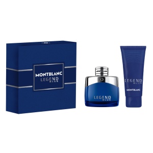 Set Montblanc: Legend Blue, Apă de parfum, For Men, 50 ml + Legend Blue, Cleansing, Shower Gel, All Over The Body, For All Skin Types, 100 ml
