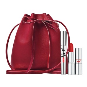 Set Pupa: Vamp! Definition, Paraben-Free, Waterproof, Lash Defining, Mascara, 001, Extra Black, 9 ml + Petalips, Paraben-Free, Matte, Ruj cremă, 015, Dahlia Petal, 3.5 g