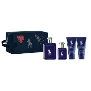 Set Ralph Lauren: Polo Blue, Apă de toaletă, For Men, 125 ml + Polo Blue, Apă de toaletă, For Men, 40 ml + Polo Blue, Shower Gel & Shampoo 2-In-1, 50 ml + Polo Blue, Moisturizing, After-Shave Balm, 50 ml