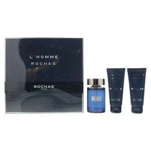 Set Rochas: L'Homme Rochas, Apă de toaletă, For Men, 100 ml + L'Homme Rochas, Hydrating, Shower Gel, All Skin Types, 100 ml + L'Homme Rochas, Hydrating, After-Shave Balm, 100 ml