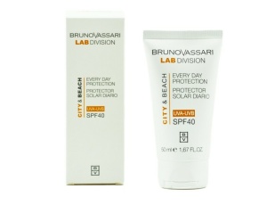 Bruno Vassari, City & Beach, Titanium Dioxide, Hydrating, Morning, Cream, For Face, SPF 40, 50 ml