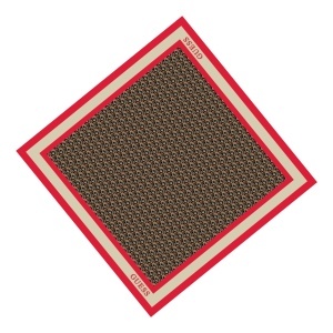 Guess, Silvana, Textile Scarf, Red, 90 x 90, For Women