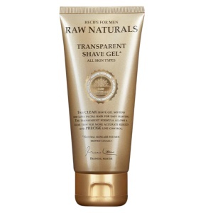 Raw Naturals, Transparent, 100% vegan, Hydrating & Softening, Shaving Gel, 100 ml