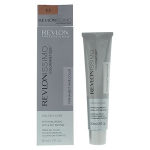 Revlon, Revlonissimo Colorsmetique, Enriched, Permanent Vopsea de păr, 5.5 Light Mahogany Brown, 60 ml