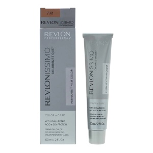 Revlon, Revlonissimo Colorsmetique, Permanent Vopsea de păr, 7.41 Hazel Blonde, 60 ml