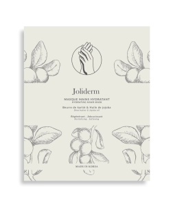 Set Duo, Joliderm, Joliderm, Shea Butter And Coconut Oil, Hydrating & Softening, Hand Sheet Mask, 2 pcs, 2