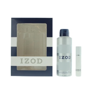 Set Izod: White, Apă de toaletă, For Men, 15 ml + White, Scented Spray, For Men, 200 ml