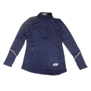 Skechers, Leia Mari, Sports Women Synthetic Jacket, Navy, Size 10