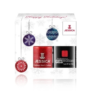 Winter Set Jessica: Professional GELeration, Semi-Permanent Ojă, Hearts on Fire, 15 ml + Custom Colors, Ojă, Hearts on Fire, 14.8 ml