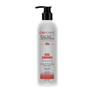 Chi, Ionic Color Illuminate, Paraben-Free, Hair Colour Shampoo, For Natural Hair Color & Color Treated Hair, Red Auburn, 739 ml