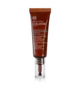 Collistar, Attivi Puri, Hyaluronic Acid + Peptide, Lifting & Depuffing, Daily, Eye Serum, 15 ml