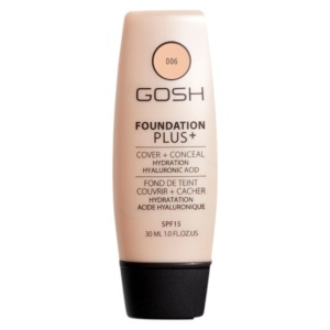 Gosh, Foundation Plus+, Liquid Foundation & Concealer 2-In-1, 006, Honey, SPF 15, 30 ml *Tester