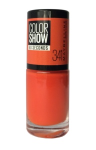 Maybelline, Color Show 60 Seconds, Ojă, Nr. 341, Orange Attach, 7 ml