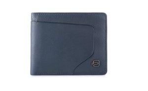 Piquadro, Piquadro, Leather Wallet, Pu4518Aor, Blu Oltremare, For Men