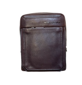 Piquadro, Tallin, Leather Crossbody Bag, Brown, CA3084W108, 23 X 18 X 5 cm, For Men