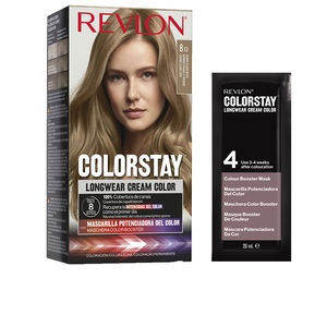 Revlon, Color Stay, Permanent Vopsea de păr, 8.13 Medium Beige Blonde, 165 ml
