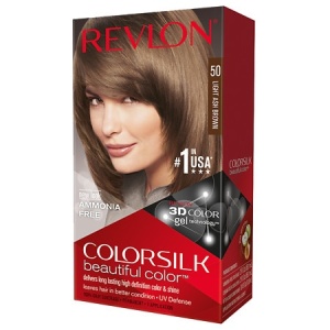 Revlon, Colorsilk, Permanent Vopsea de păr, 50 Light Ash Brown, 130 ml