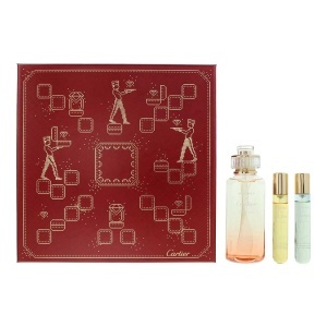 Set Cartier: Rivieres de Cartier Insouciance, Apă de toaletă, Unisex, 100 ml + Rivieres de Cartier Luxuriance, Apă de toaletă, Unisex, 10 ml + Allegresse, Apă de toaletă, Unisex, 10 ml