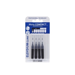 Set, Elgydium, Interdental Brush, Black, 4 pcs