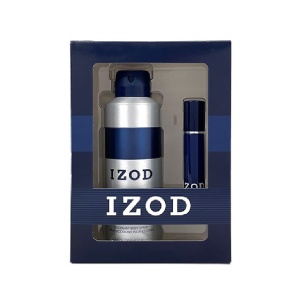 Set Izod: Blue, Apă de toaletă, For Men, 15 ml + Blue, Scented Spray, For Men, 200 ml