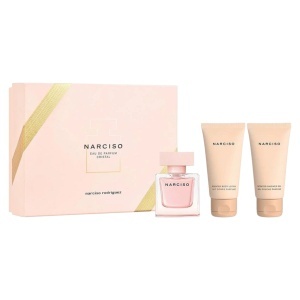 Set Narciso Rodriguez: Cristal, Apă de parfum, For Women, 50 ml + Cristal, Hydrating, Shower Gel, All Skin Types, 50 ml + Cristal, Hydrating, Body Lotion, 50 ml