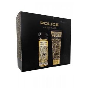 Set Police: Amber Gold, Apă de toaletă, For Women, 100 ml + Amber Gold, Hydrating, Body Lotion, 125 ml