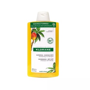 Klorane, Mango Butter Nutrition, Mango, Șampon, For Nourishing, 400 ml