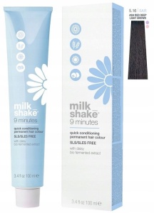 Milk Shake, 9 Minutes, Permanent Vopsea de păr, 5.165AR Ash Red Intense Light Brown, 100 ml