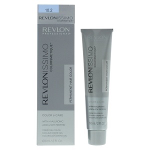 Revlon, Revlonissimo Colorsmetique, Permanent Vopsea de păr, 10.2 10.2 Pale Iridescent Blonde, 60 ml