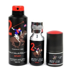 Set Beverly Hills Polo Club: 1982 - Sport 2, Apă de toaletă, For Men, 50 ml + 1982 - Sport 2, Anti-Perspirant, Deodorant Spray, For Men, 175 ml + Sport 2, Anti-Perspirant, Deodorant Roll-On, For Men, 50 ml