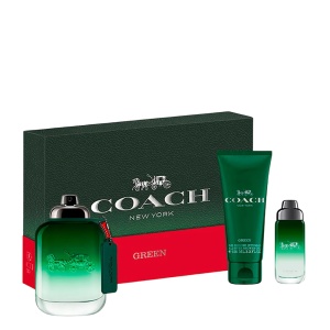 Set Coach: Green, Apă de toaletă, For Men, 100 ml + Green, Apă de toaletă, For Men, 15 ml + Green, Shower Gel, Body, All Skin Types, 100 ml