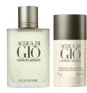 Set Giorgio Armani: Acqua di Gio, Apă de toaletă, For Men, 100 ml + Acqua di Gio, Anti-Perspirant, Deodorant Stick, For Men, 75 g