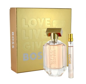 Set Hugo Boss: The Scent, Apă de parfum, For Women, 100 ml + The Scent, Apă de parfum, For Women, 10 ml