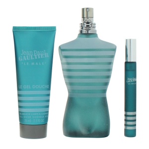 Set Jean Paul Gaultier: Le Male, Apă de toaletă, For Men, 125 ml + Le Male, Apă de toaletă, For Men, 10 ml + Le Male, Cleansing, Shower Gel, For All Skin Types, 75 ml