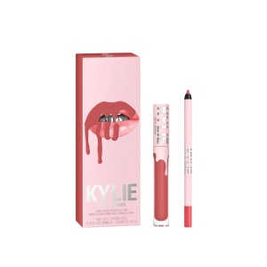 Set Kylie Cosmetics: By Kylie, Ruj lichid, 500, Kristen, 3 ml + By Kylie, Pencil, Lip Liner, Kristen, 1.1 g