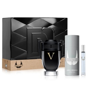 Set Paco Rabanne: Invictus Victory, Apă de parfum, For Men, 100 ml + Invictus Victory, Apă de parfum, For Men, 10 ml + Invictus Victory, Deodorant Spray, For Men, 150 ml