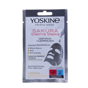 Yoskine, Geisha Sakura, Firming, Sheet Mask, Face, 20 ml