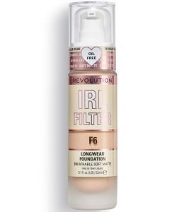 Makeup Revolution, IRL Filter, Oil Free, Long Wear, Cream Foundation, F6, 23 ml