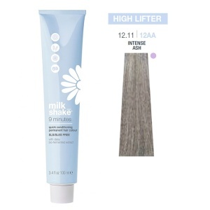 Milk Shake, 9 Minutes, SLS/SLES-Free, Permanent Vopsea de păr, 12.1112AA Intense Ash, 100 ml