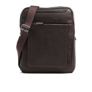 Piquadro, Tallin, Small, Leather Crossbody Bag, Brown, CA1816W108, 21.5 x 27 x 7 cm, For Men