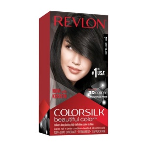 Revlon, Colorsilk, Permanent Vopsea de păr, 11 Soft Black, 130 ml