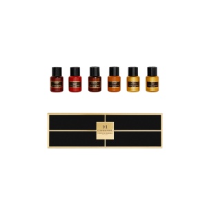 Set Carolina Herrera: Mystery Tobacco, Apă de parfum, For Women, 5 ml + Stallion Leather, Apă de parfum, For Women, 5 ml + Sandal Ruby, Apă de parfum, For Women, 5 ml + Gold Incense, Apă de parfum, For Women, 5 ml + True Oud, Apă de parfum, For Women, 5 m