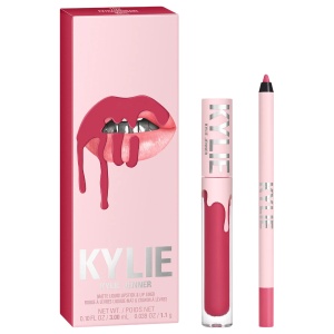 Set Kylie Cosmetics: By Kylie, Ruj lichid, 102, Extraordinary, 3 ml + By Kylie, Pencil, Lip Liner, Extraordinary, 1.1 g