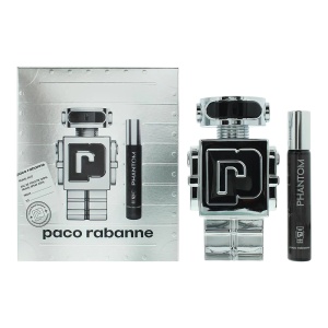Set Paco Rabanne: Phantom, Apă de toaletă, For Men, 100 ml + Phantom, Apă de toaletă, For Men, 10 ml