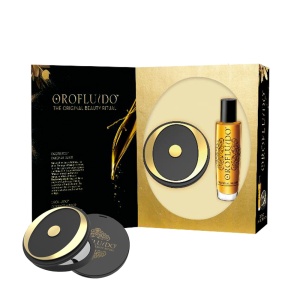 Set Revlon: Orofluido, Ulei de păr, For Hydrate/Detangle & Shine, 100 ml + Compact Mirror, Black