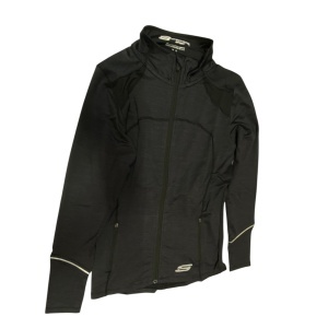 Skechers, Leia Mari, Sports Women Synthetic Jacket, Black, Size 10
